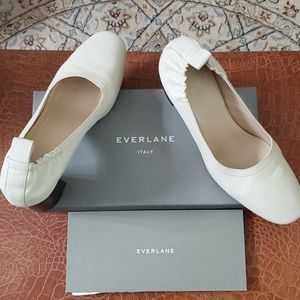 Everlane Bone White Day Heel sz 9